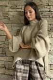 Sadaka Batwing Knit Camel Marl